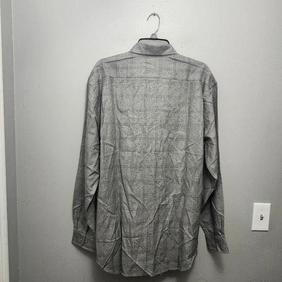 Joseph Abboud men's button-up shirt size large plaid blue - Picture 7 of 8